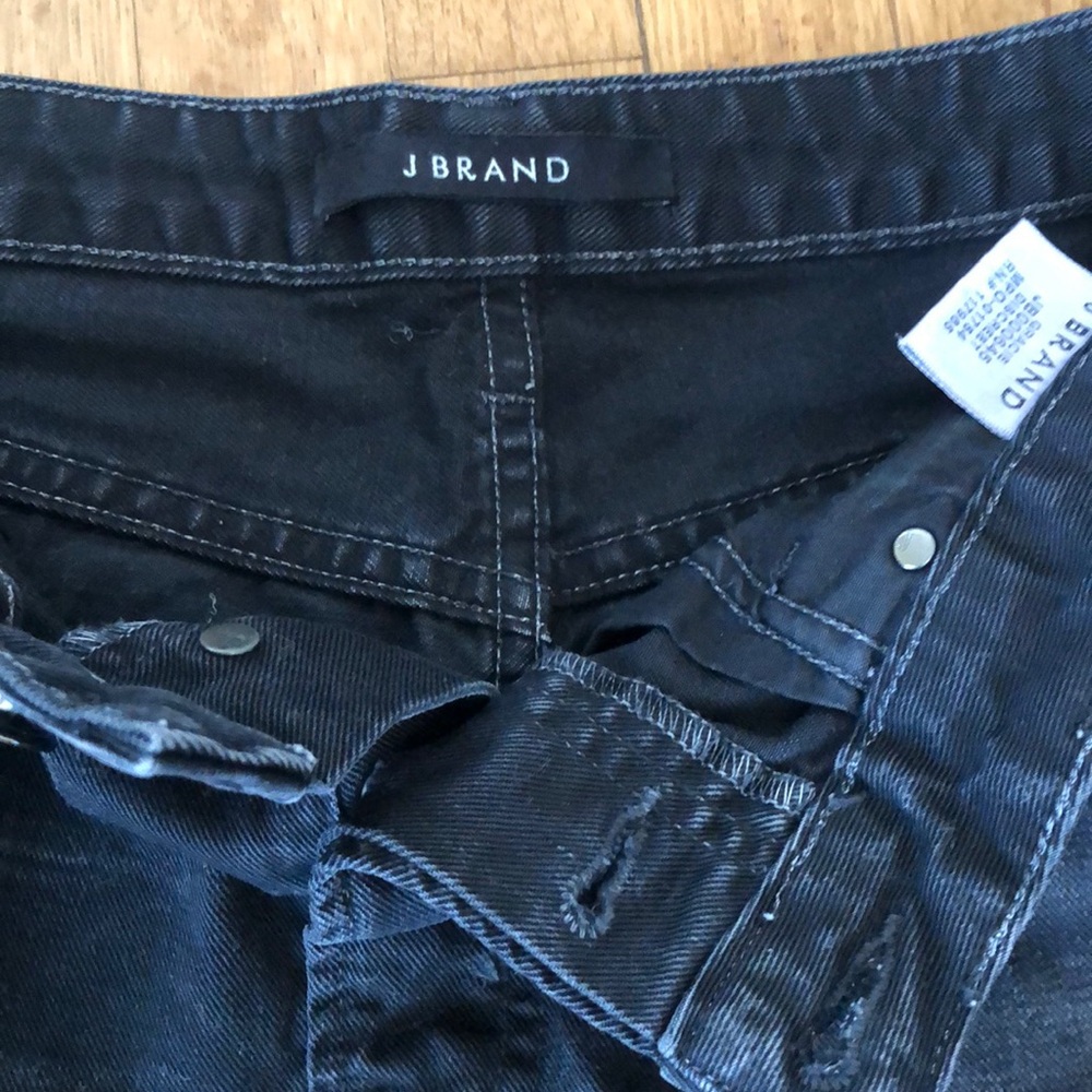J Brand Jean Denim Gracie High Rise Shorts Black